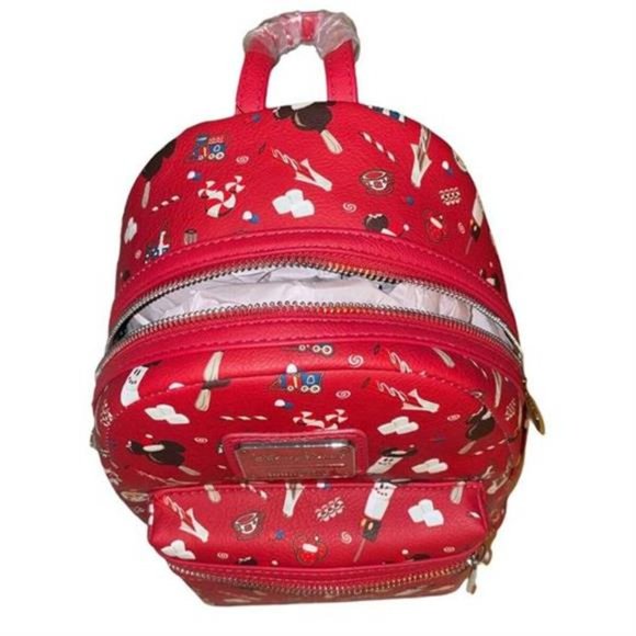 2021 Disney Parks Christmas Loungefly Happy Holidays Snacks Treats Backpack main image 5